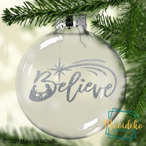 Believe Floating Christmas Ornament