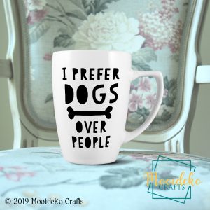 “I Prefer Dogs Over People” Coffee Mug 8oz