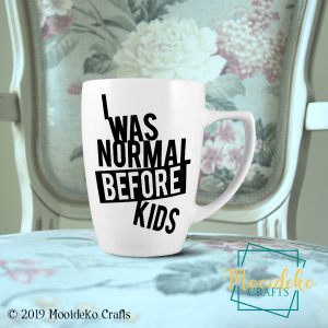 Normal before kids Coffee Mug,  8 oz stoneware