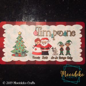 Personalized Christmas Family Name Wall Decor